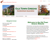 Tablet Screenshot of oldtowngreenscondos.com